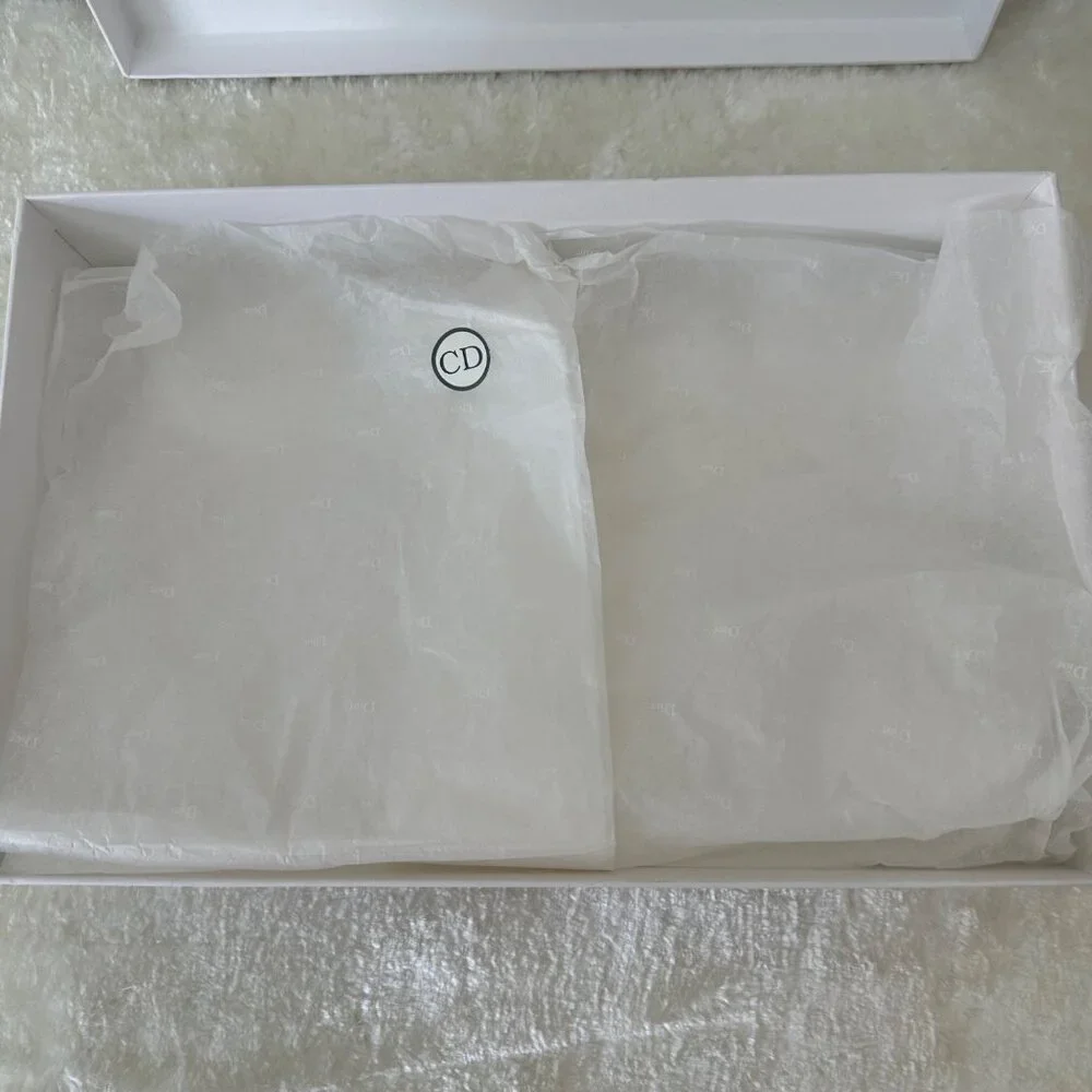 Christian Dior Empty Gift Box For A Small Shoulder Bag White Black 0/S